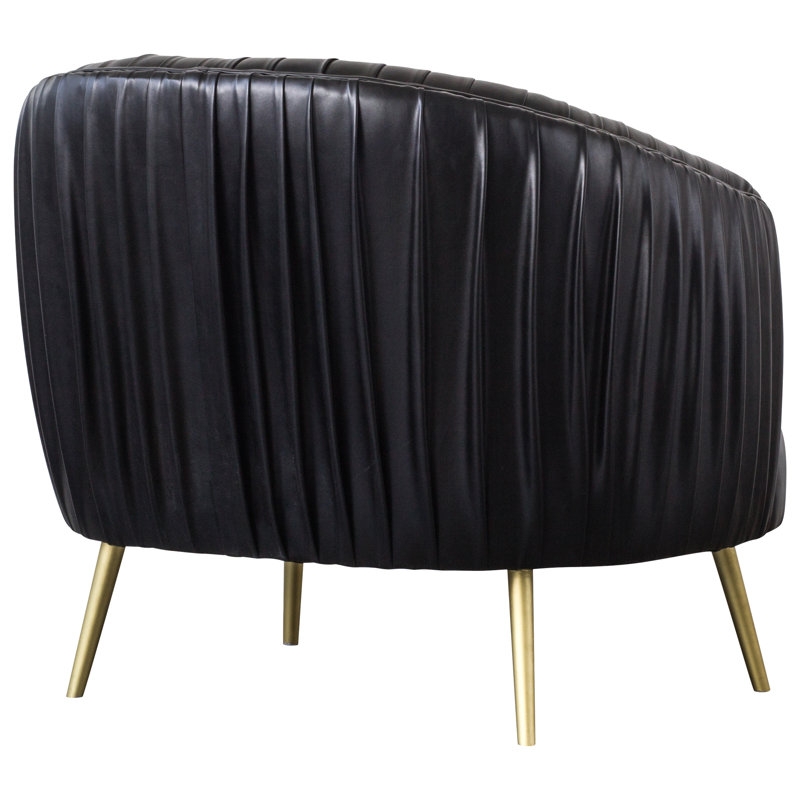 Mercer41 Jemima Vegan Leather Barrel Chair & Reviews Wayfair